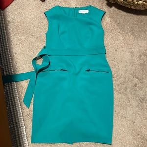 Green work dress